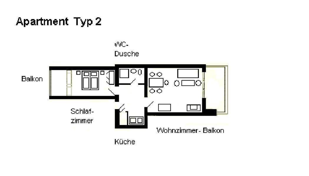 Strandidyll Typ 2 / 6 Apartment Ostseebad Binz